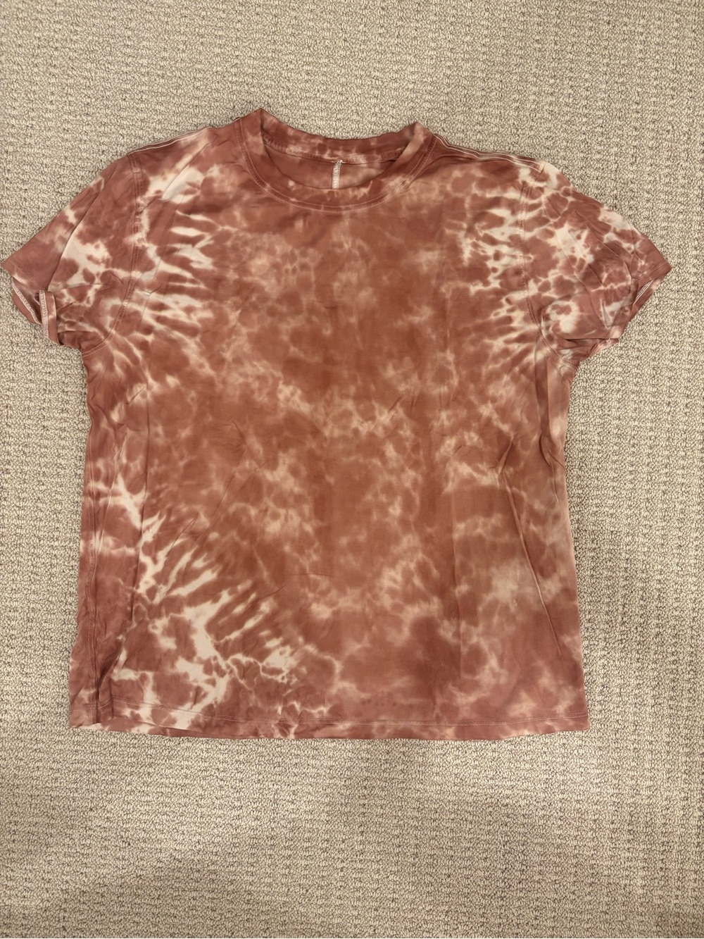 Lululemon Tie-Dye Short Sleeve Tee - Rust/Cream
